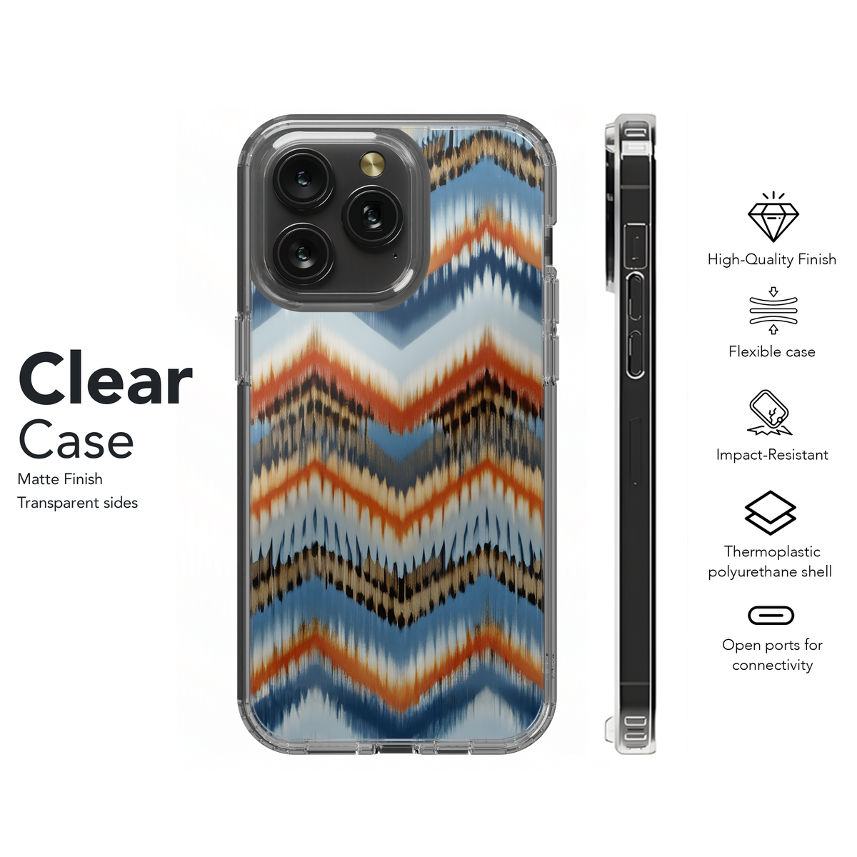 Missoni Inspired Zigzag Stripes Phone Case iPhone Samsung Cover Pixel 3350 - Image 8