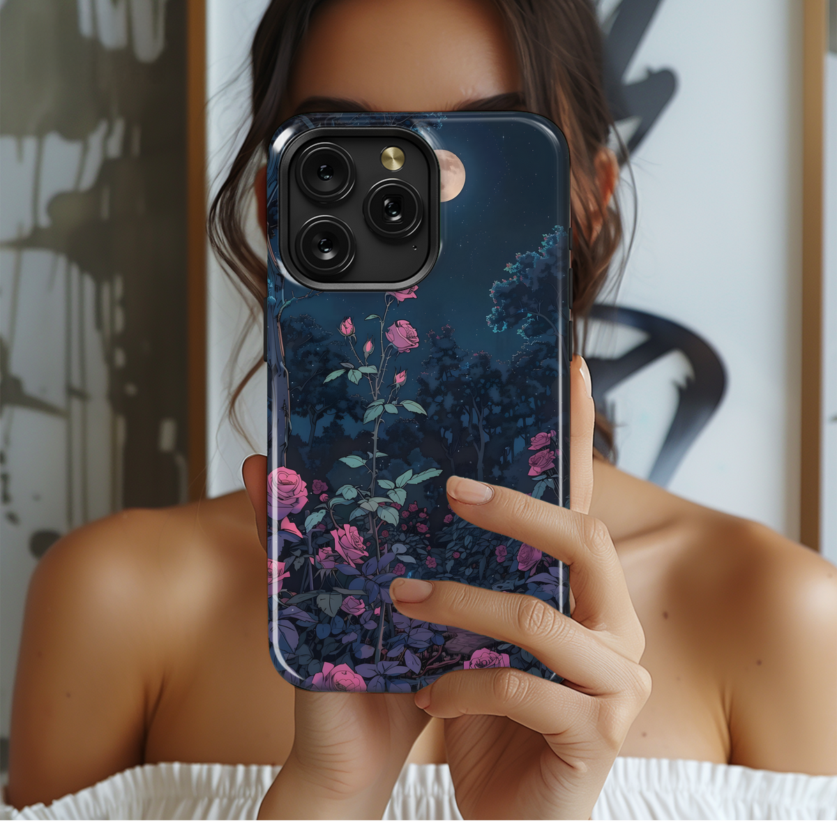 Moonlight Rose Garden
 Phone Case iPhone Samsung Cover Pixel 4108 - Image 2