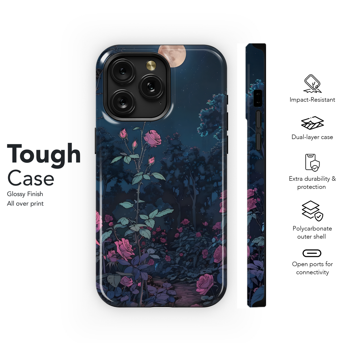 Moonlight Rose Garden
 Phone Case iPhone Samsung Cover Pixel 4108 - Image 6