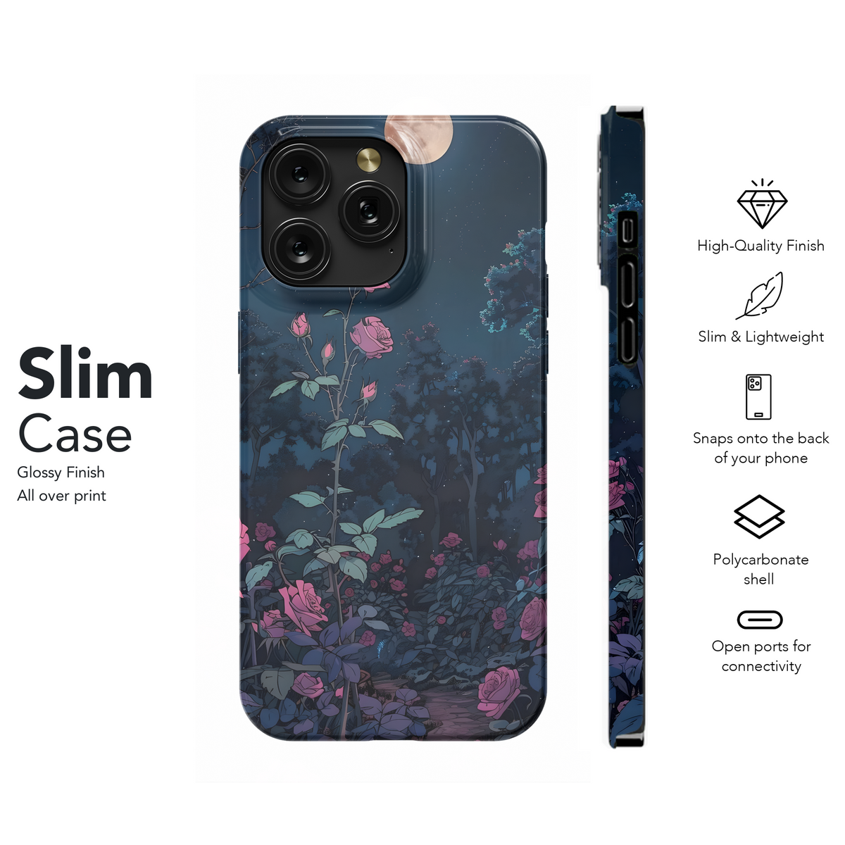 Moonlight Rose Garden
 Phone Case iPhone Samsung Cover Pixel 4108 - Image 7