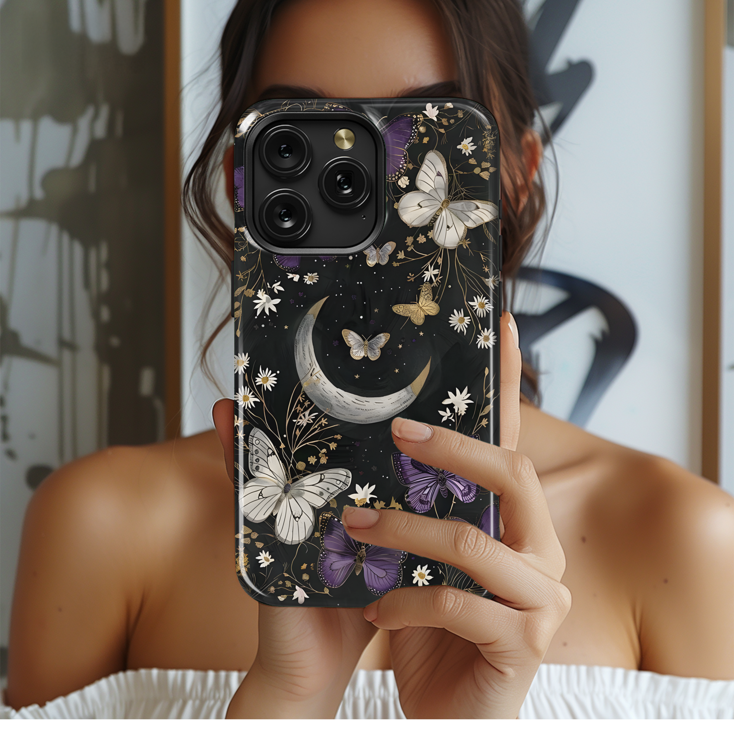 Moonlit Butterfly Garden
 Phone Case iPhone Samsung Cover Pixel 4441 - Image 2