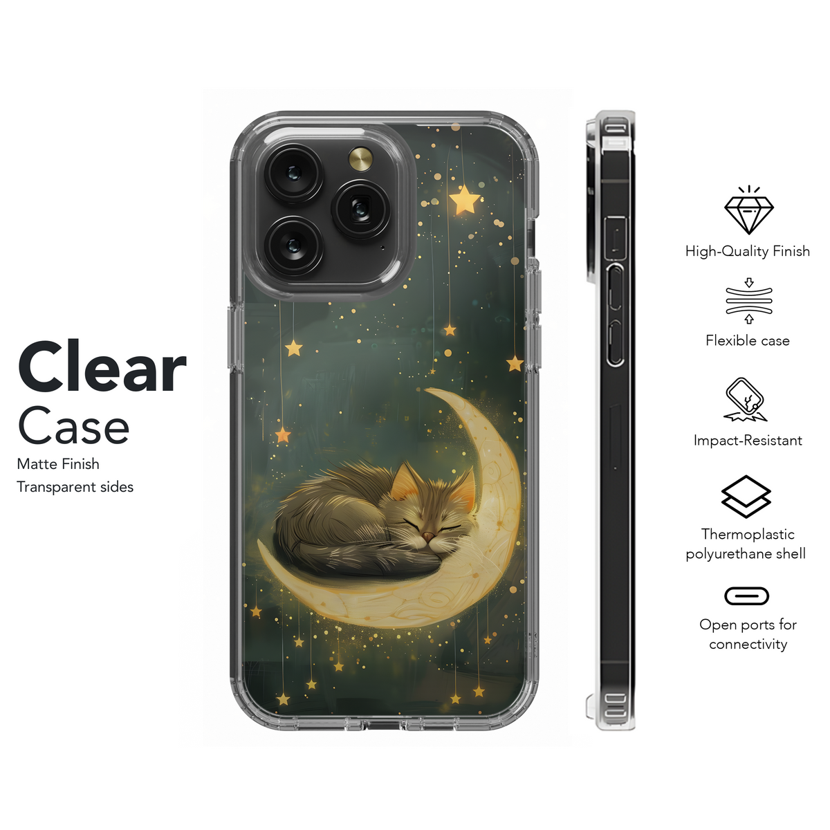 Moonlit Cat Dreams
 Phone Case iPhone Samsung Cover Pixel 4298 - Image 8