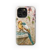Mosaic Birds and Blossoms Phone Case iPhone Samsung Cover Pixel 5072 - Image 1