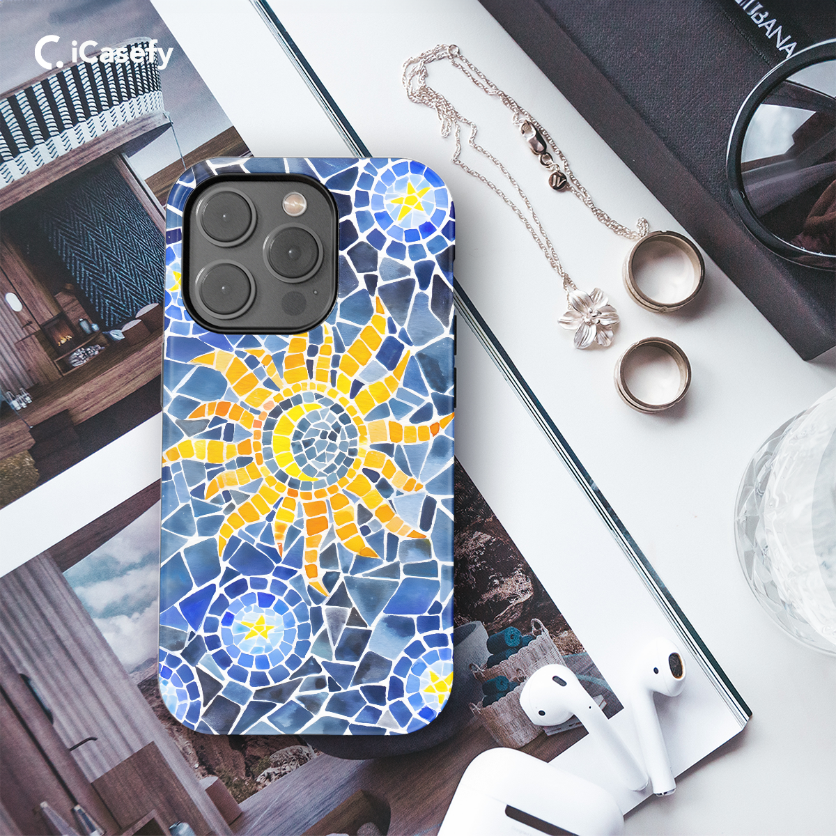 Mosaics Phone Case iPhone Samsung Cover Pixel 1378 - Image 3