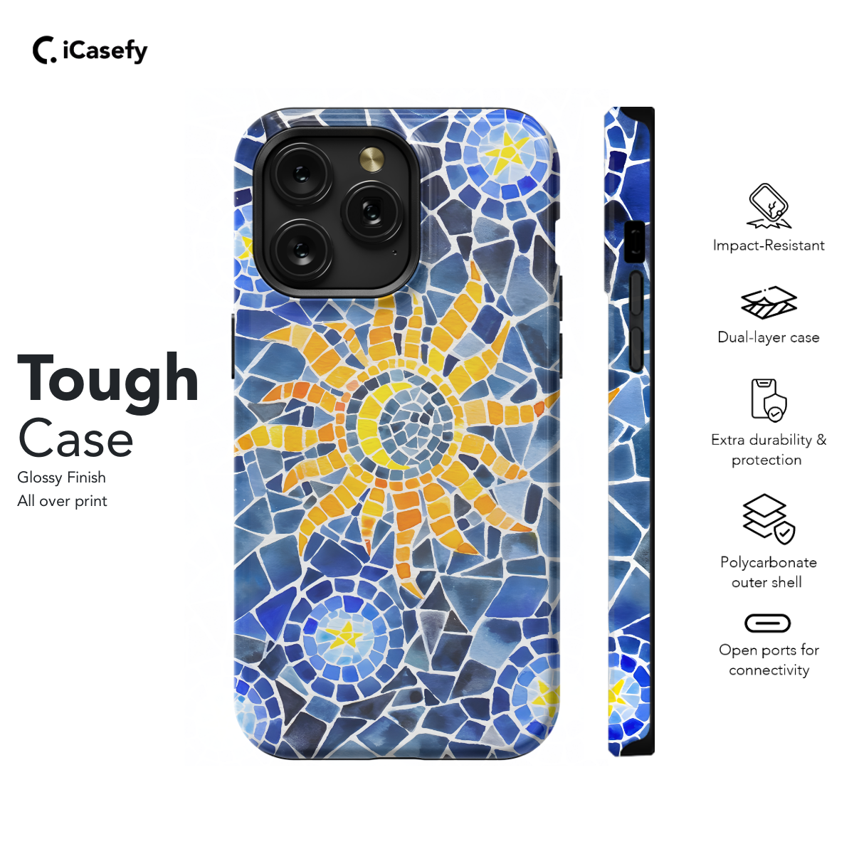 Mosaics Phone Case iPhone Samsung Cover Pixel 1378 - Image 5