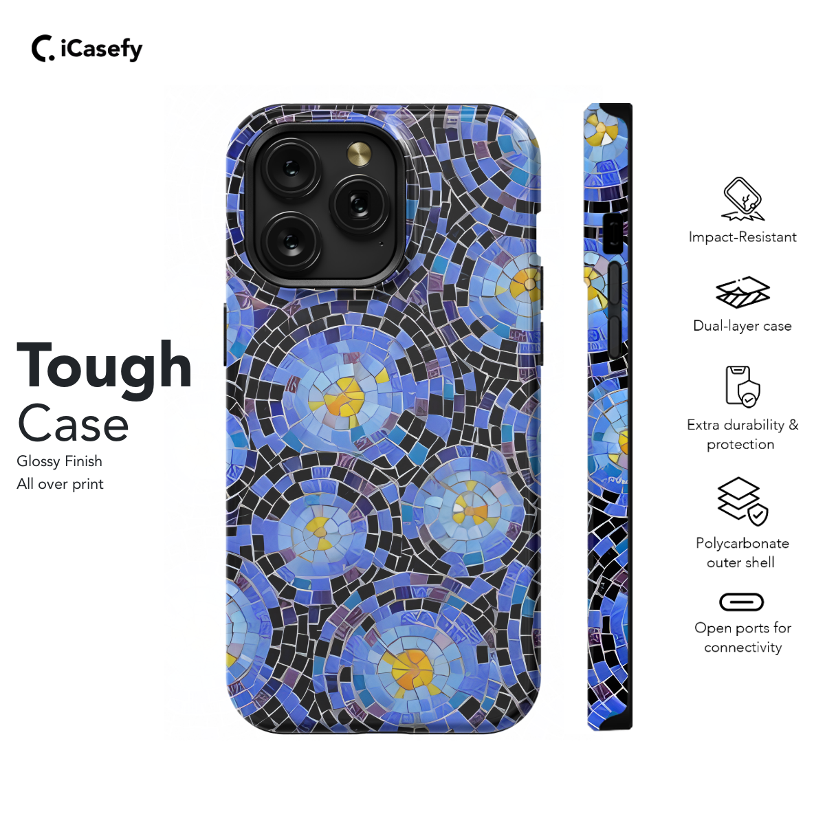 Mosaics Phone Case iPhone Samsung Cover Pixel 1379 - Image 5