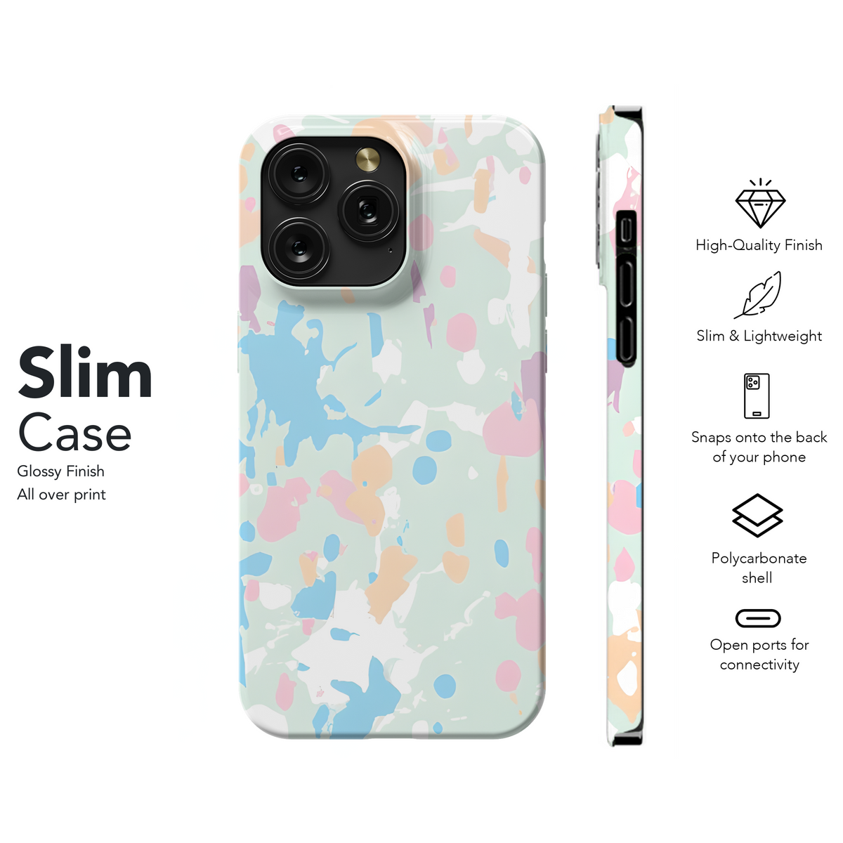 Multicolor Paint Splatter Phone Case iPhone Samsung Cover Pixel 3321 - Image 7