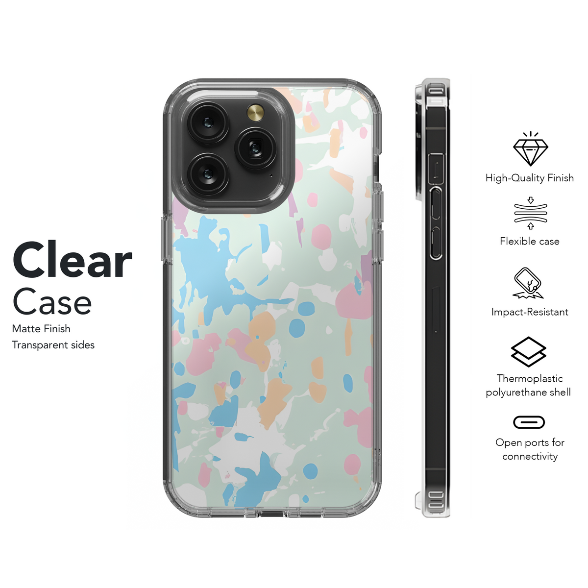 Multicolor Paint Splatter Phone Case iPhone Samsung Cover Pixel 3321 - Image 8