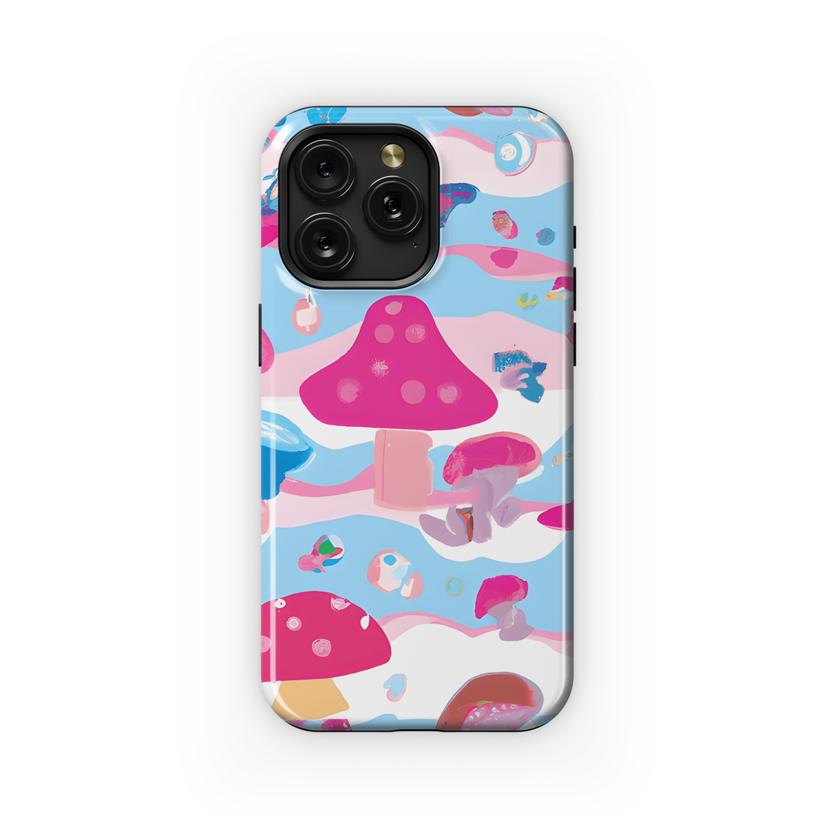 Mushroom Pink Phone Case iPhone Samsung Cover Pixel 3599 - Image 1