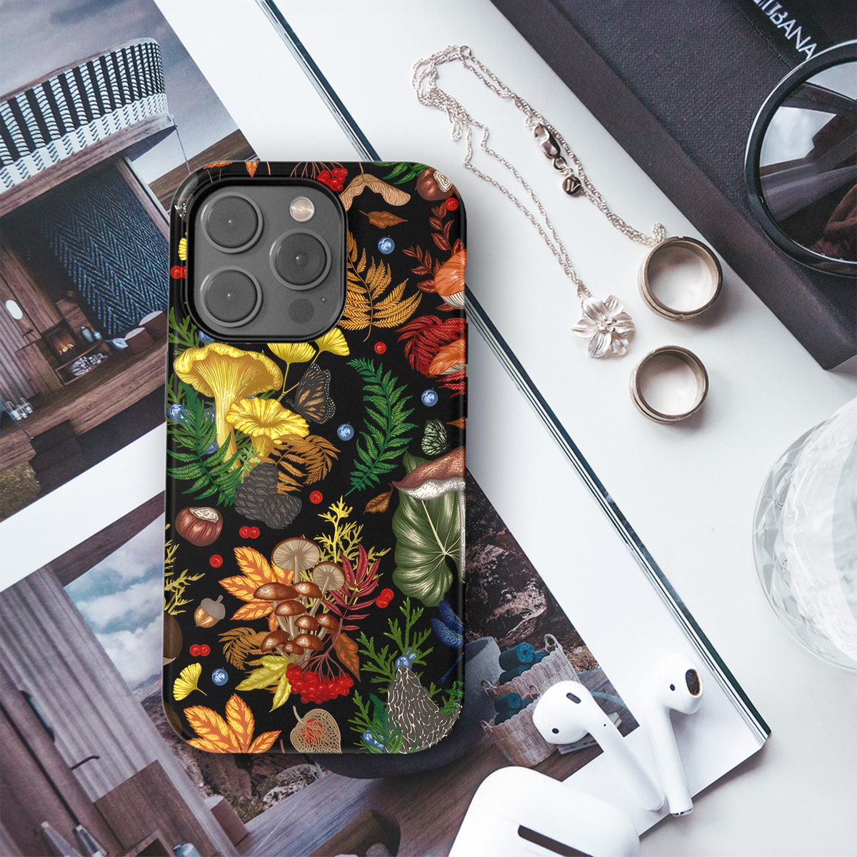 Mushroom Plant Insect Berry Phone Case iPhone Samsung Cover Pixel 2852 - Image 3