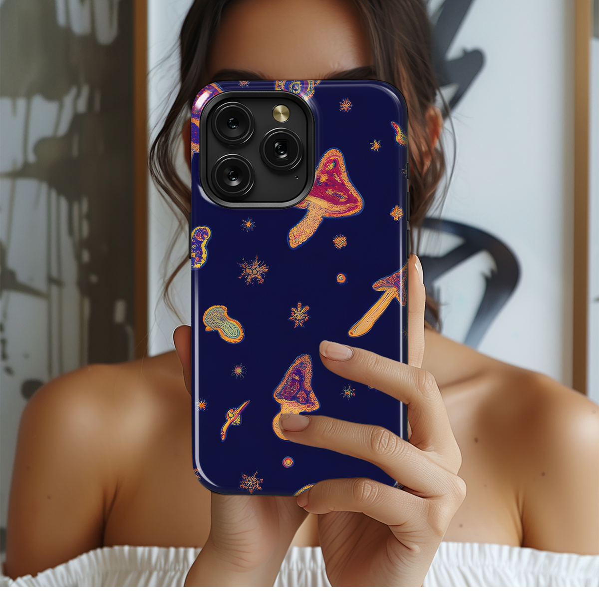 Mushrooms Magic Phone Case iPhone Samsung Cover Pixel 3619 - Image 2