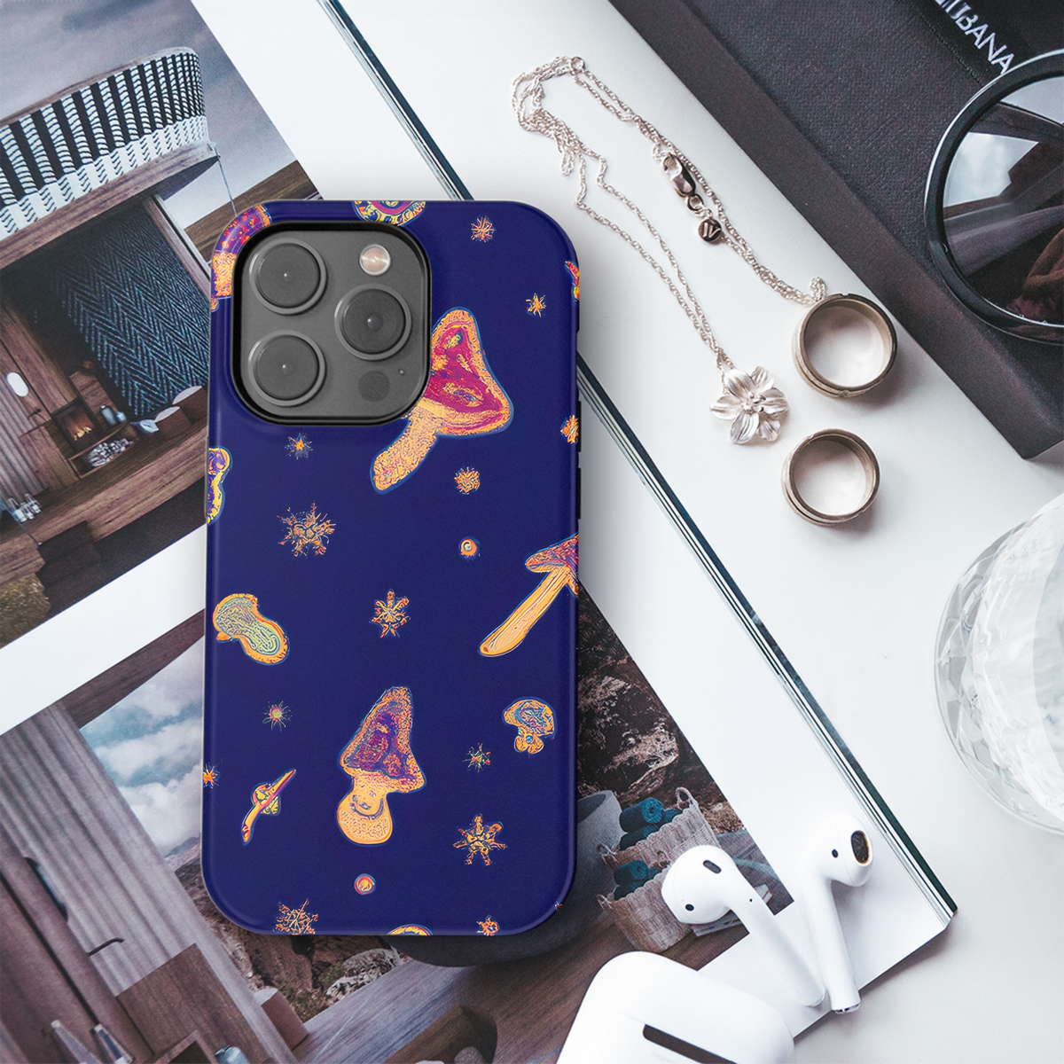 Mushrooms Magic Phone Case iPhone Samsung Cover Pixel 3619 - Image 3