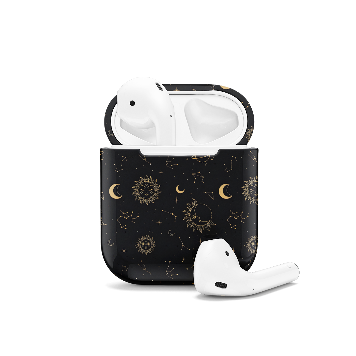 Mystical Celestial Stars Moons and Planets AirPods Case AirPods Pro AirPods Pro 2 AirPods 3 AirPods 2 Glossy 1427 - Image 1