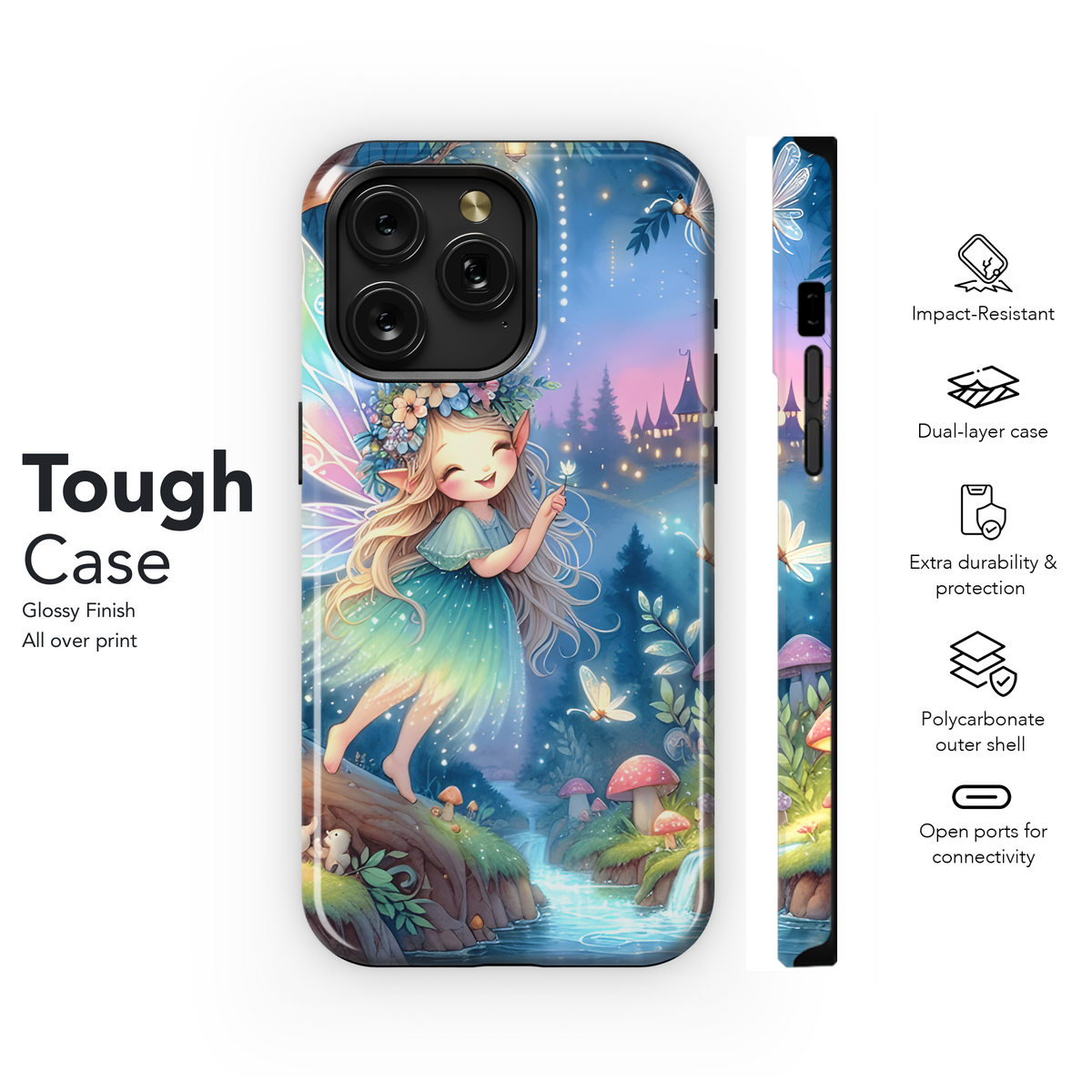 Mystical Fairy in Whimsical Forest Phone Case iPhone Samsung Cover Pixel 3512 - Image 6