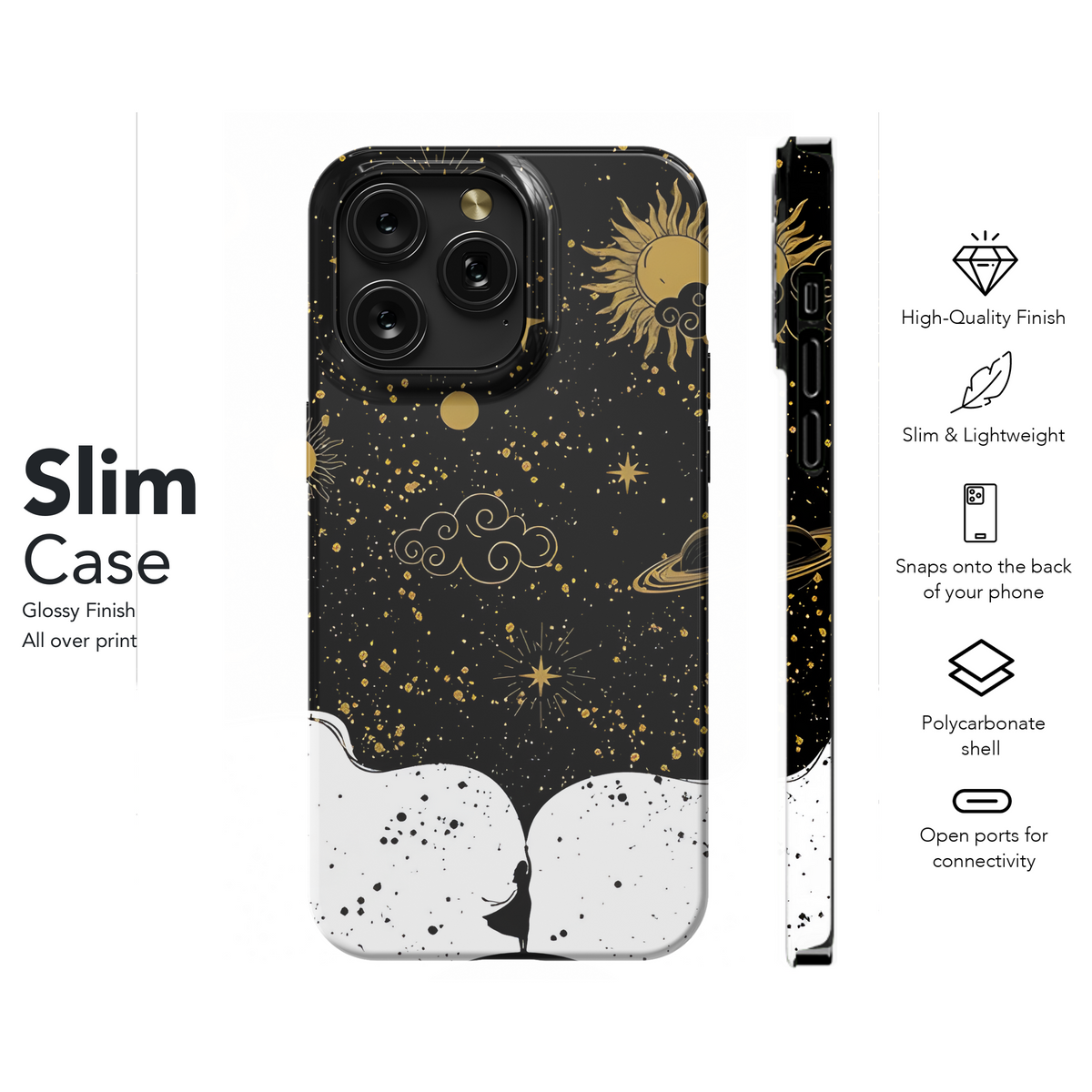 Mystical Universe with Woman's Hand Phone Case iPhone Samsung Cover Pixel 2135 - Image 7