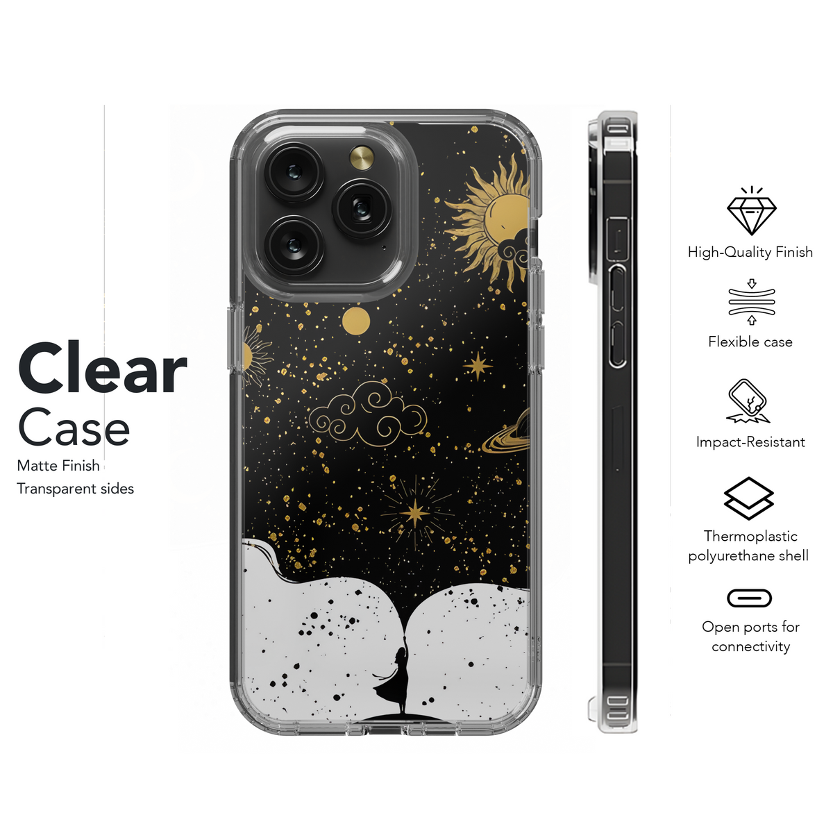 Mystical Universe with Woman's Hand Phone Case iPhone Samsung Cover Pixel 2135 - Image 8