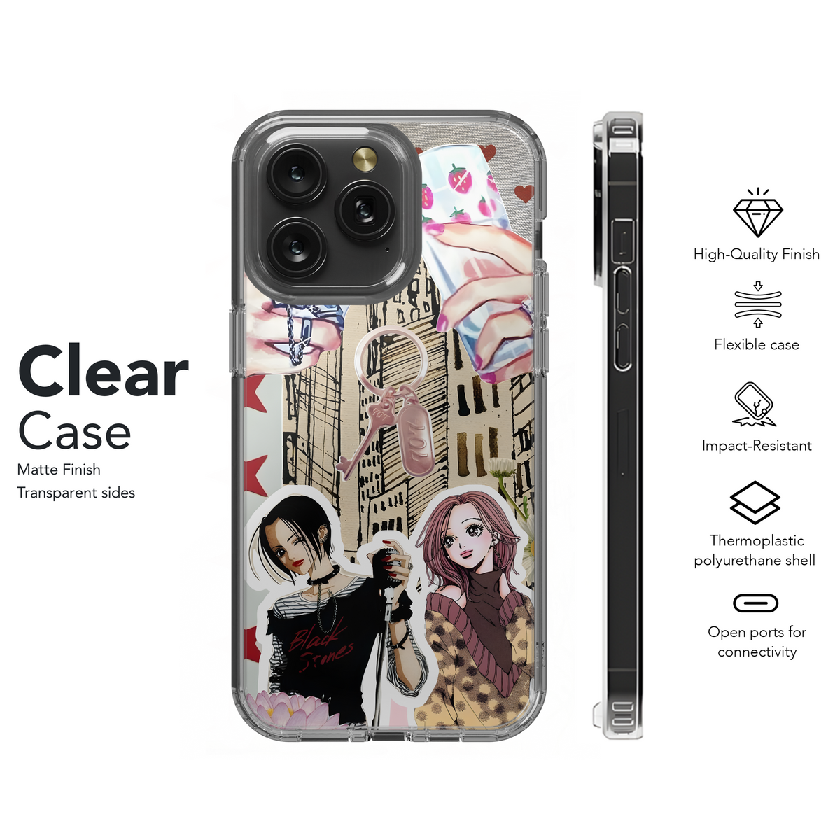 NANA Japanese Anime Manga Comic Phone Case iPhone Samsung Cover Pixel 1975 - Image 8