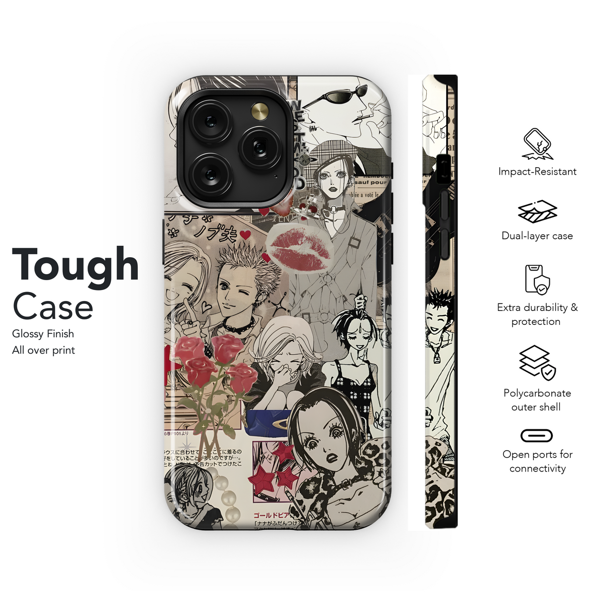 NANA Japanese Anime Manga Comic Phone Case iPhone Samsung Cover Pixel 1980 - Image 6