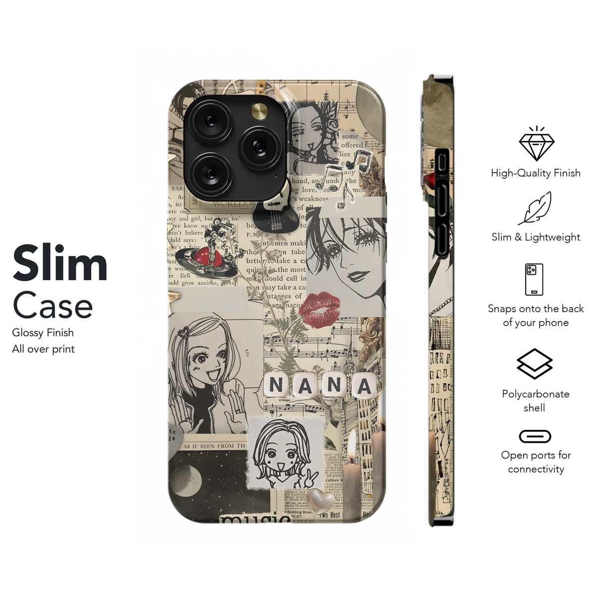 NANA Japanese Anime Manga Comic Phone Case iPhone Samsung Cover Pixel 1983 - Image 7