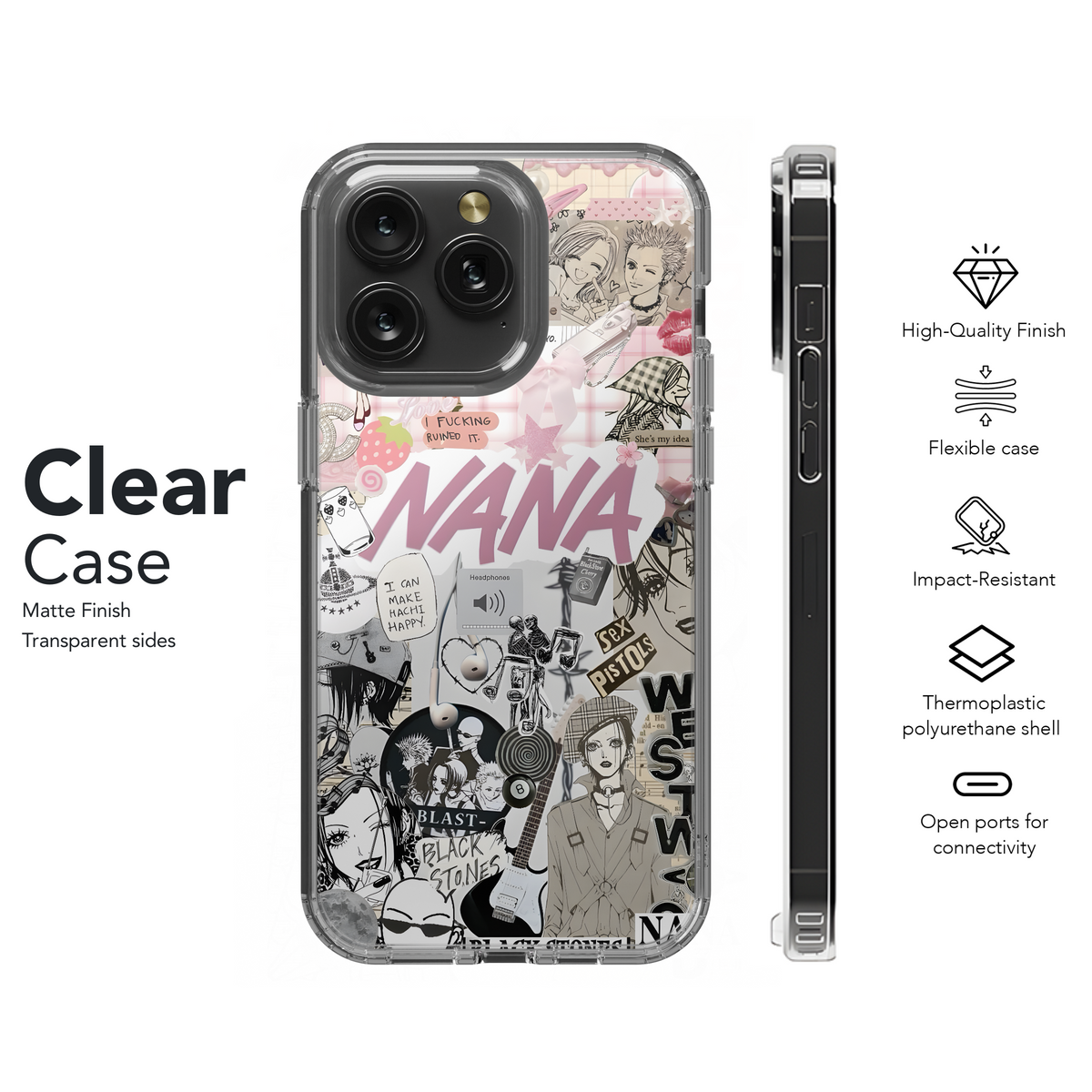 NANA Japanese Anime Manga Comic Phone Case iPhone Samsung Cover Pixel 1984 - Image 8