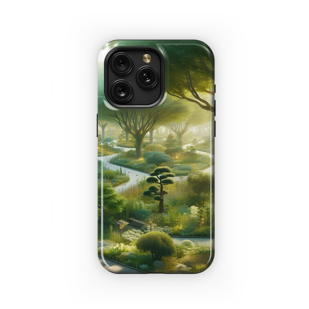 Nature Park with Diverse Flora and Fauna Phone Case iPhone Samsung Cover Pixel 3118 - Image 1