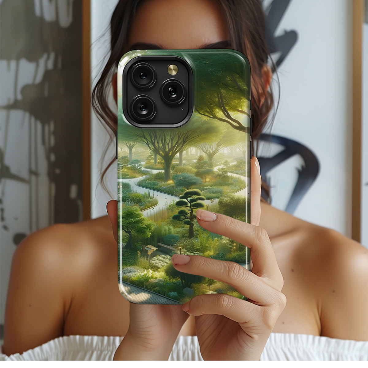 Nature Park with Diverse Flora and Fauna Phone Case iPhone Samsung Cover Pixel 3118 - Image 2