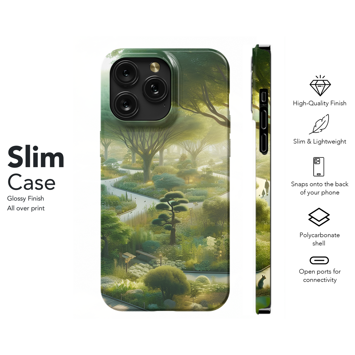 Nature Park with Diverse Flora and Fauna Phone Case iPhone Samsung Cover Pixel 3118 - Image 7