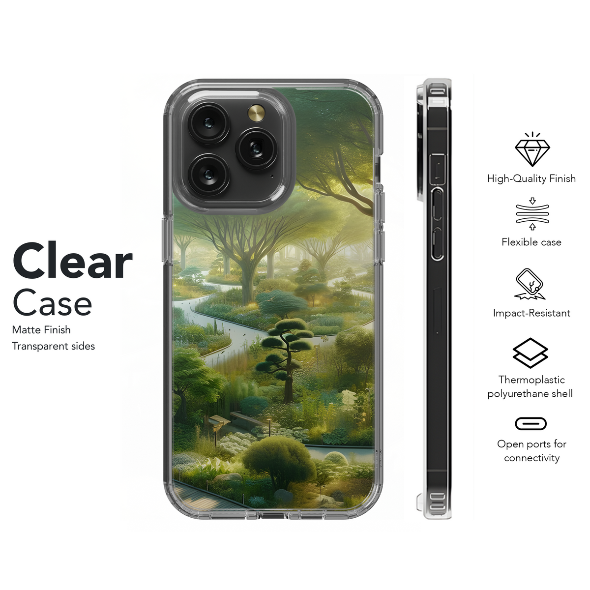 Nature Park with Diverse Flora and Fauna Phone Case iPhone Samsung Cover Pixel 3118 - Image 8