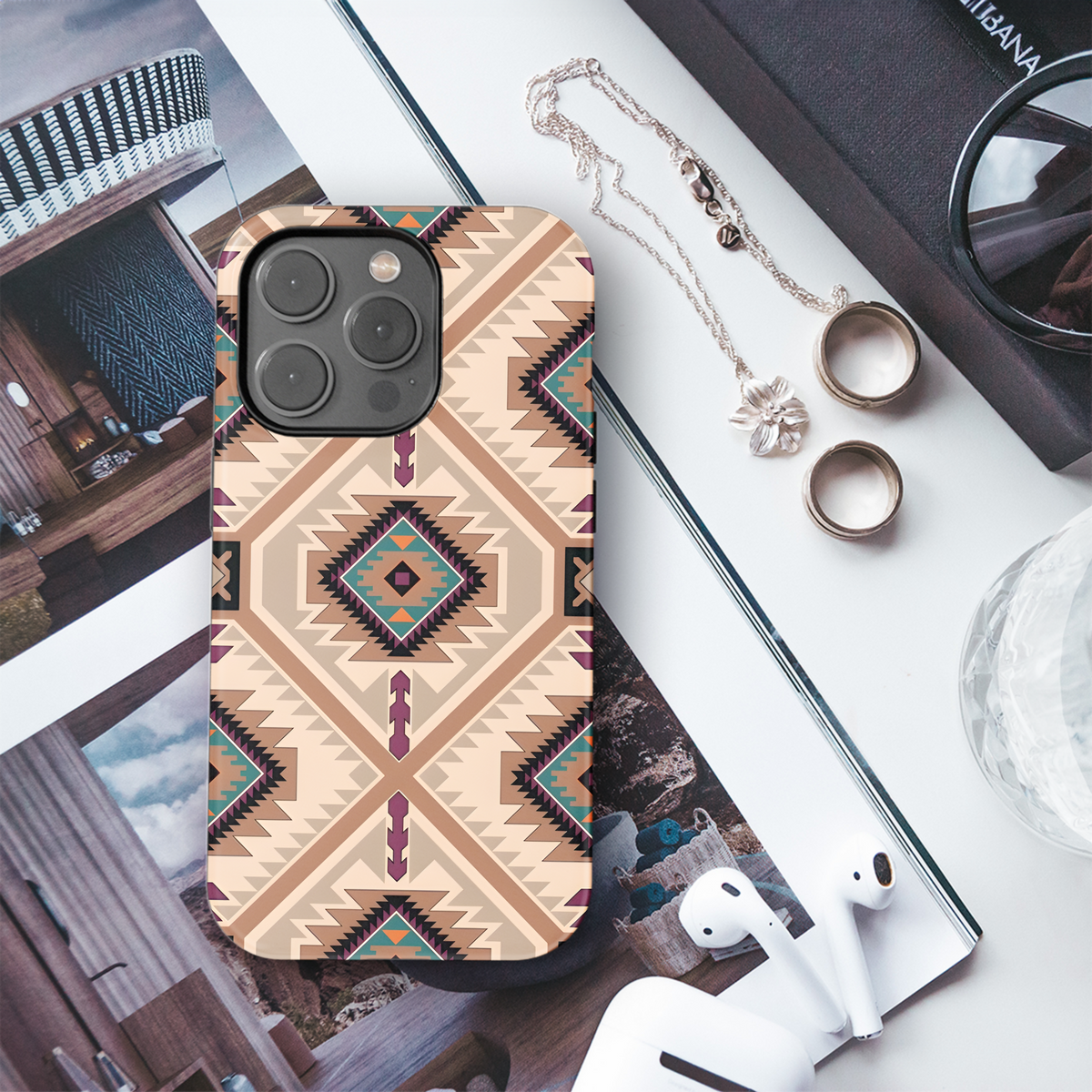 Navajo Ethnic Phone Case iPhone Samsung Cover Pixel 3203 - Image 3