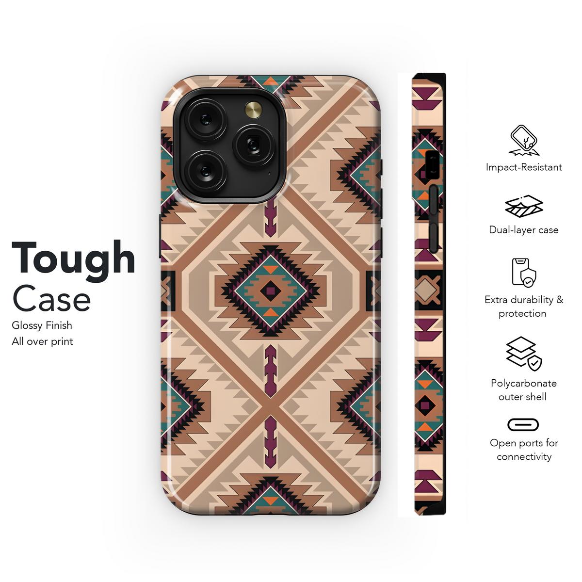 Navajo Ethnic Phone Case iPhone Samsung Cover Pixel 3203 - Image 6