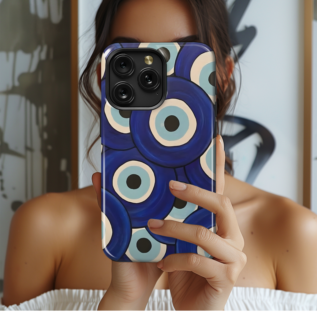 Nazar Evil Eye Design
 Phone Case iPhone Samsung Cover Pixel 3988 - Image 2