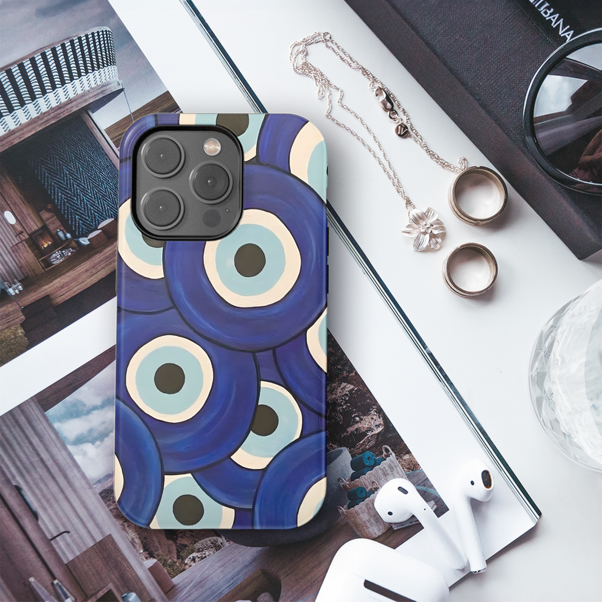 Nazar Evil Eye Design
 Phone Case iPhone Samsung Cover Pixel 3988 - Image 3