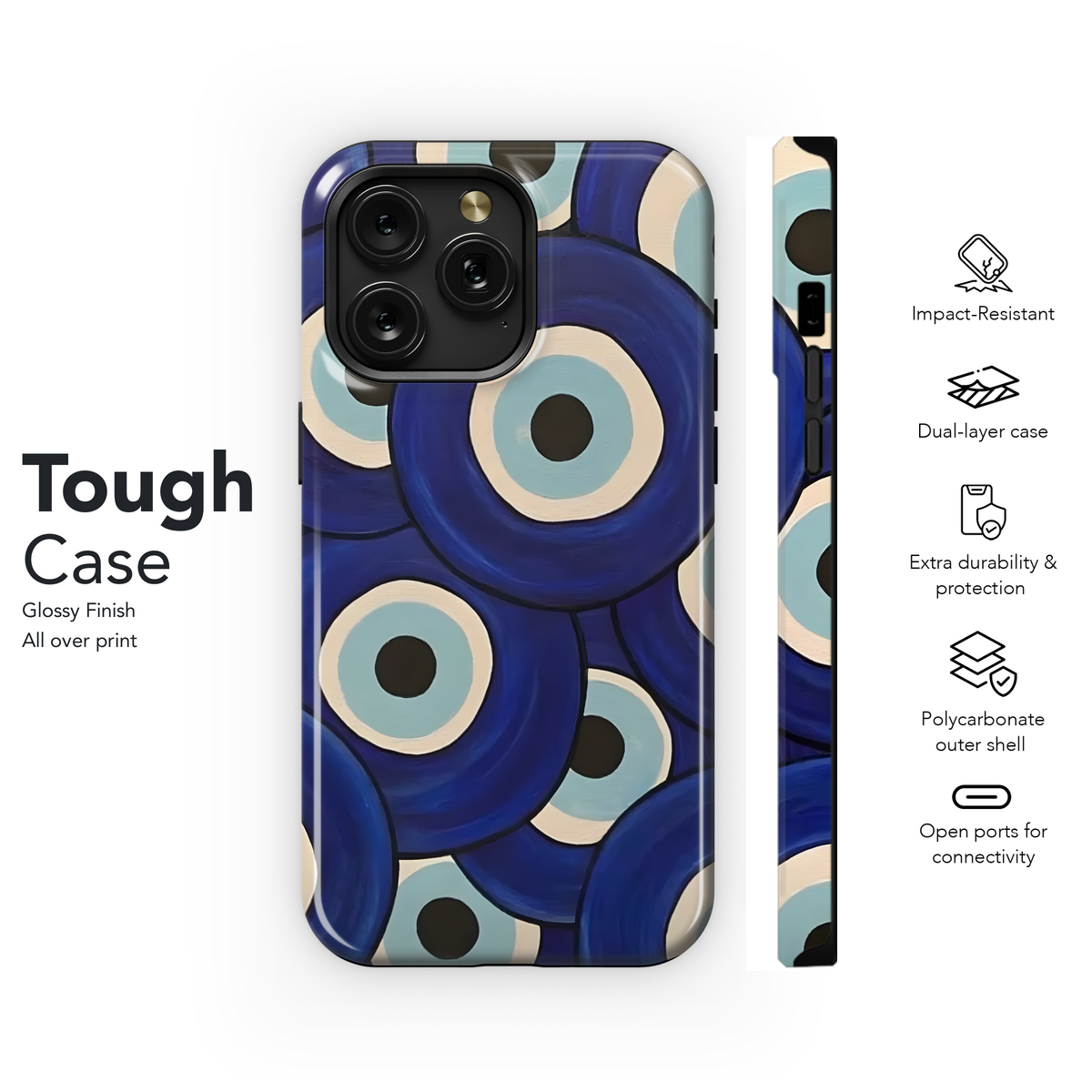 Nazar Evil Eye Design
 Phone Case iPhone Samsung Cover Pixel 3988 - Image 6