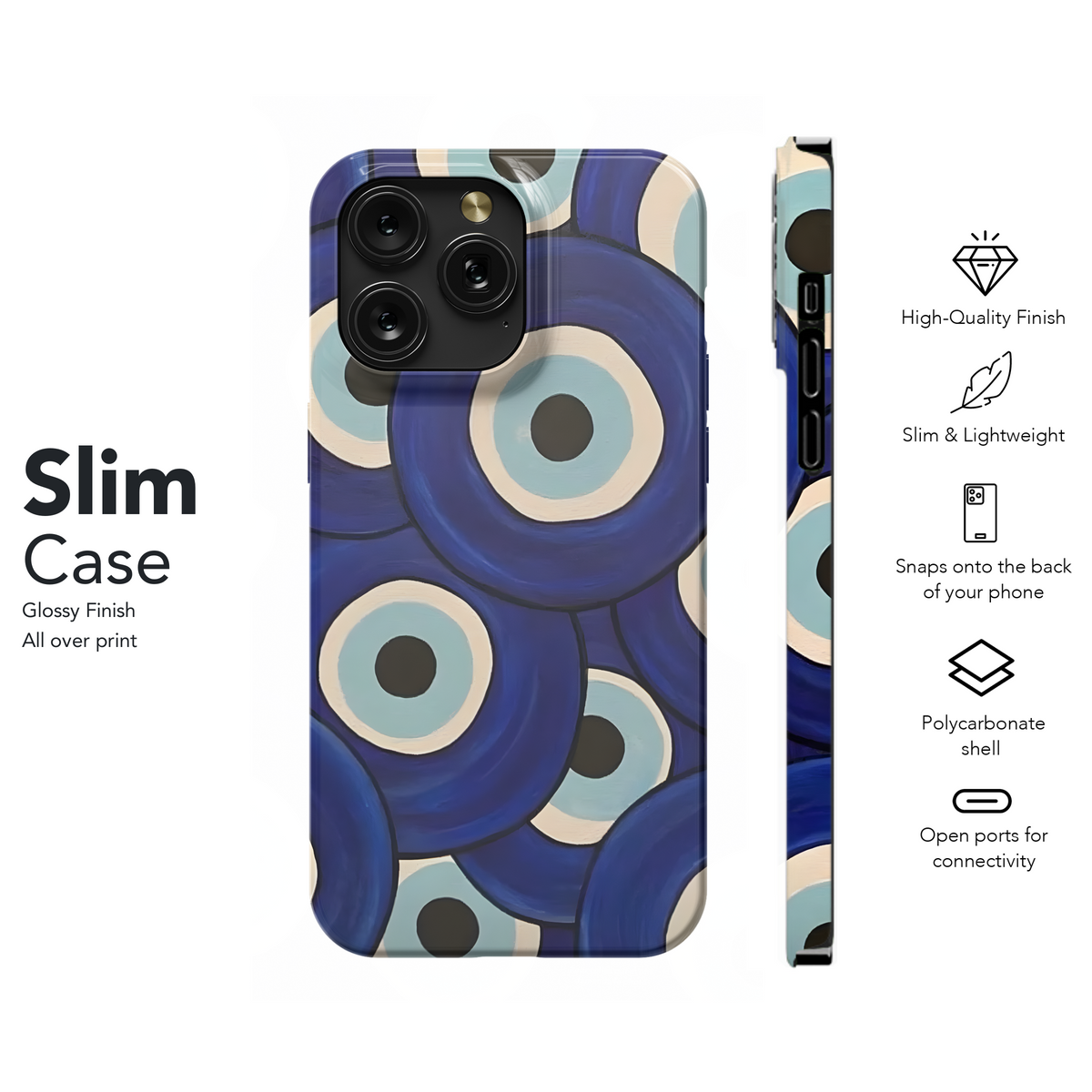 Nazar Evil Eye Design
 Phone Case iPhone Samsung Cover Pixel 3988 - Image 7