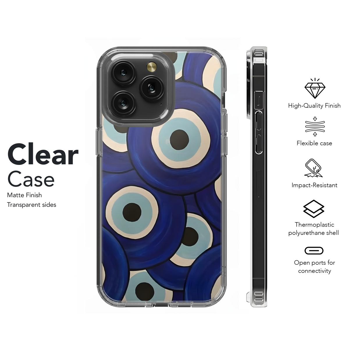 Nazar Evil Eye Design
 Phone Case iPhone Samsung Cover Pixel 3988 - Image 8