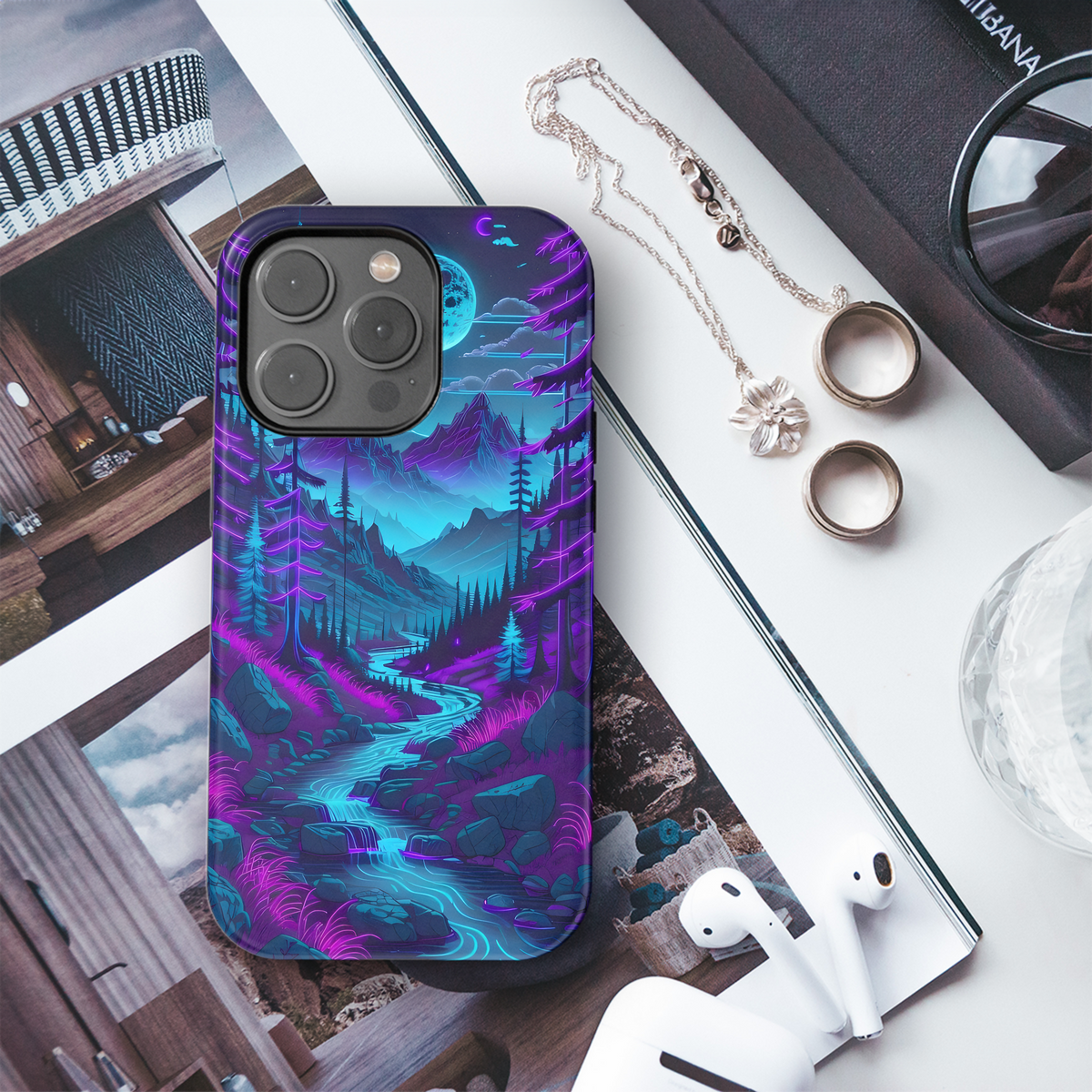 Neon Night Stream
 Phone Case iPhone Samsung Cover Pixel 4272 - Image 3