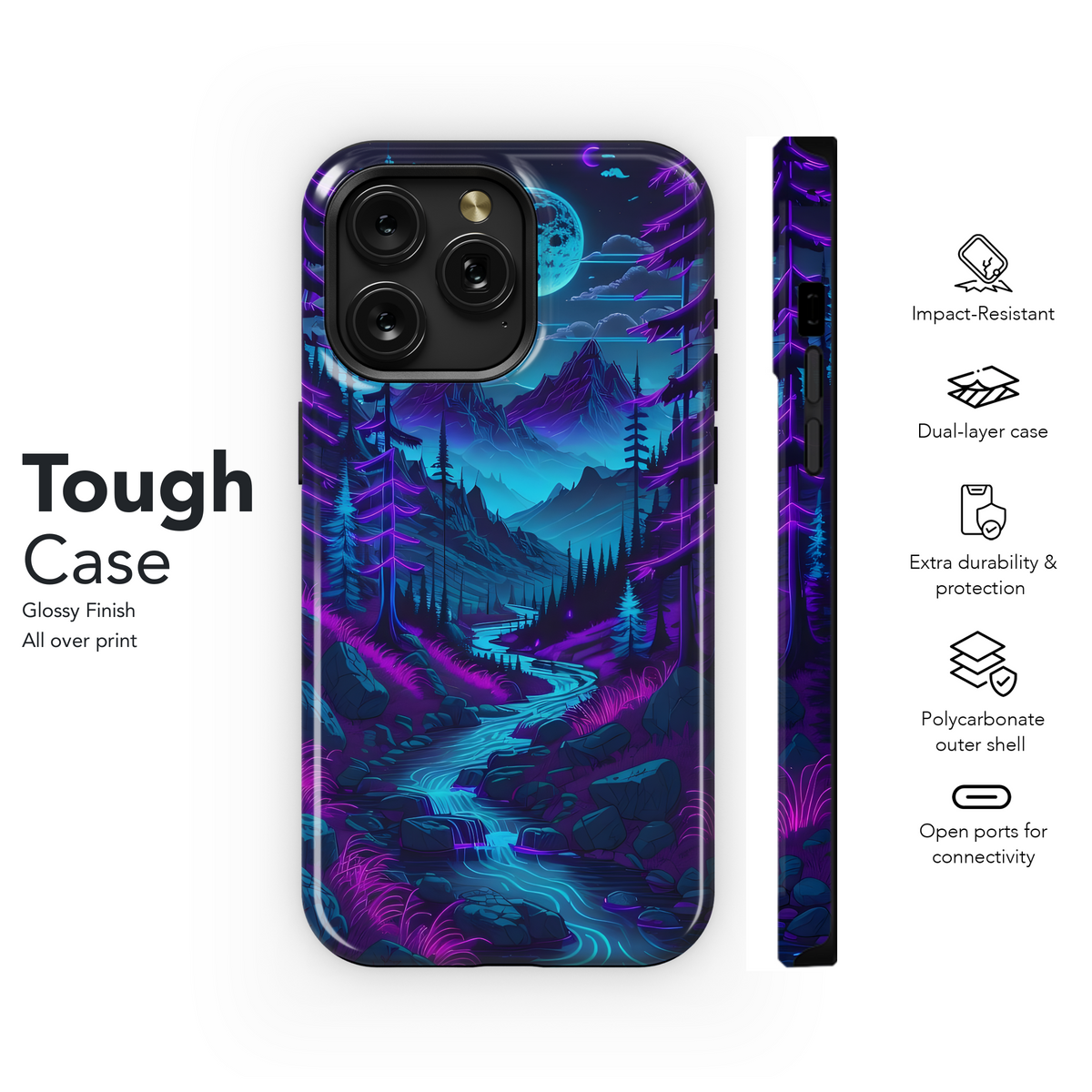 Neon Night Stream
 Phone Case iPhone Samsung Cover Pixel 4272 - Image 6