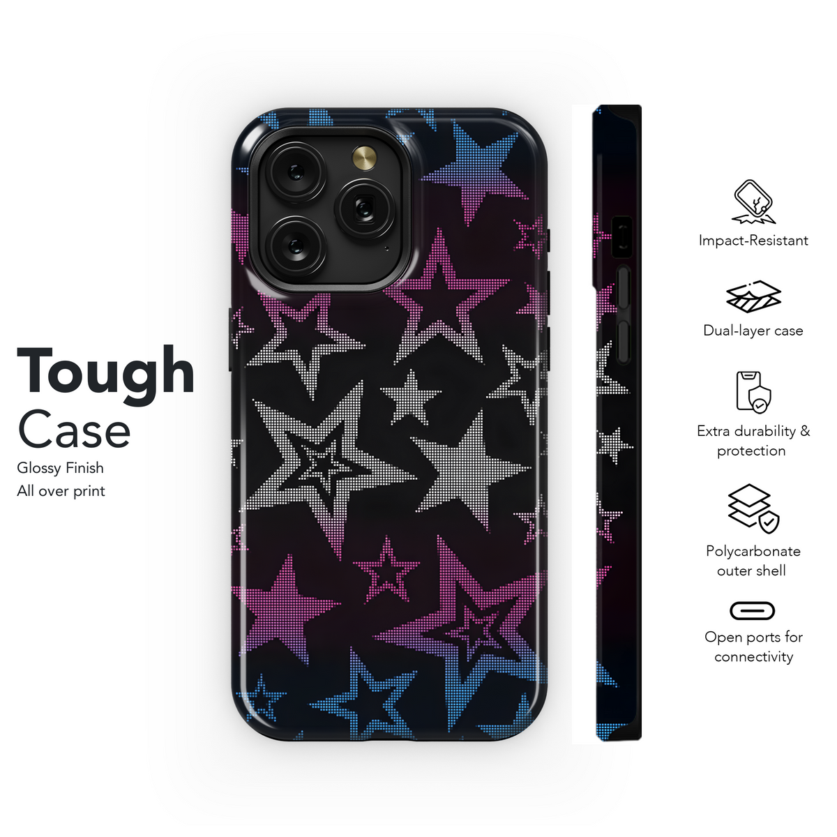 Neon Star Burst Design
 Phone Case iPhone Samsung Cover Pixel 4087 - Image 6