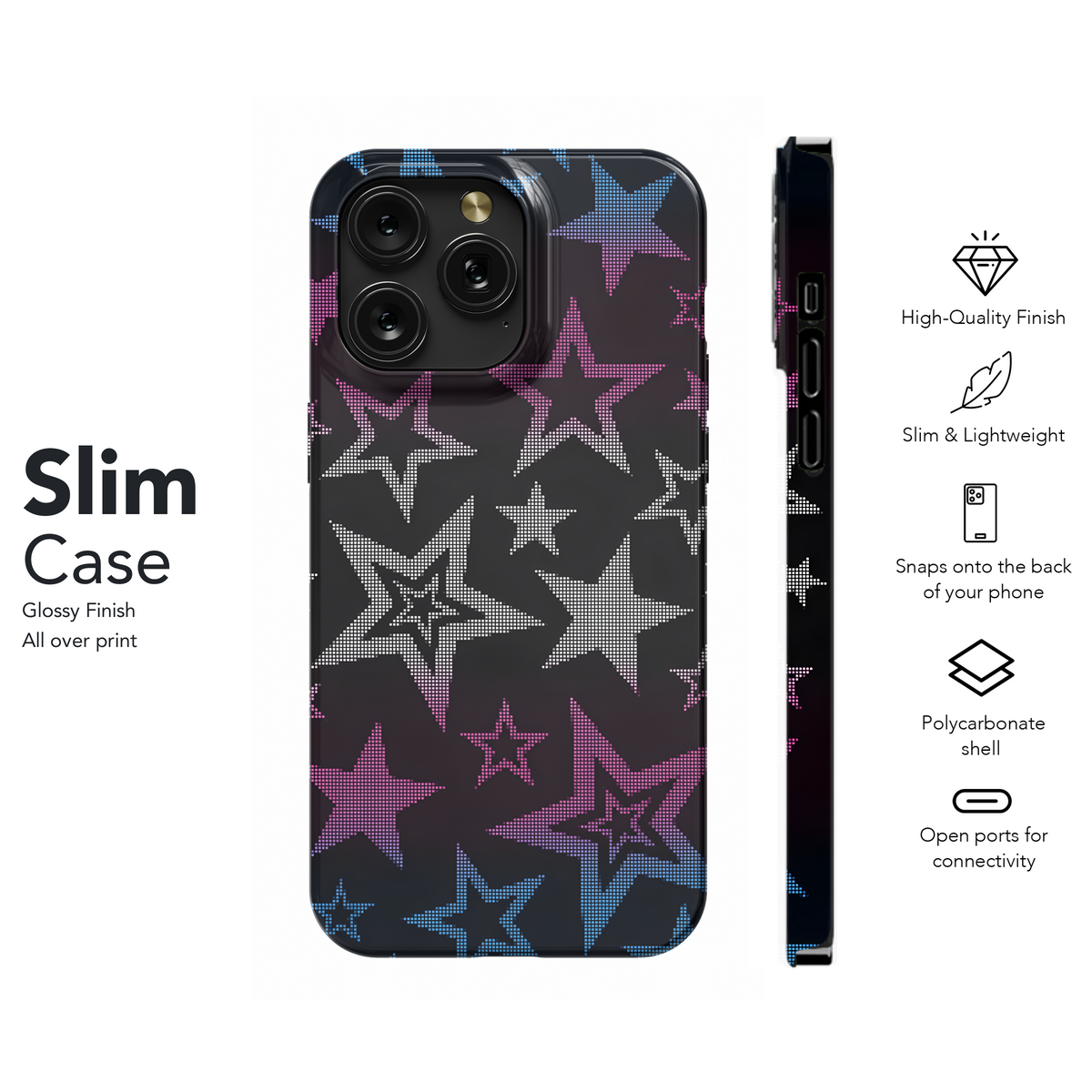 Neon Star Burst Design
 Phone Case iPhone Samsung Cover Pixel 4087 - Image 7