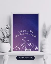 Night Court Print Velaris Acotar Feyre Rhysand Art Court of Thorns & Roses - Image 1