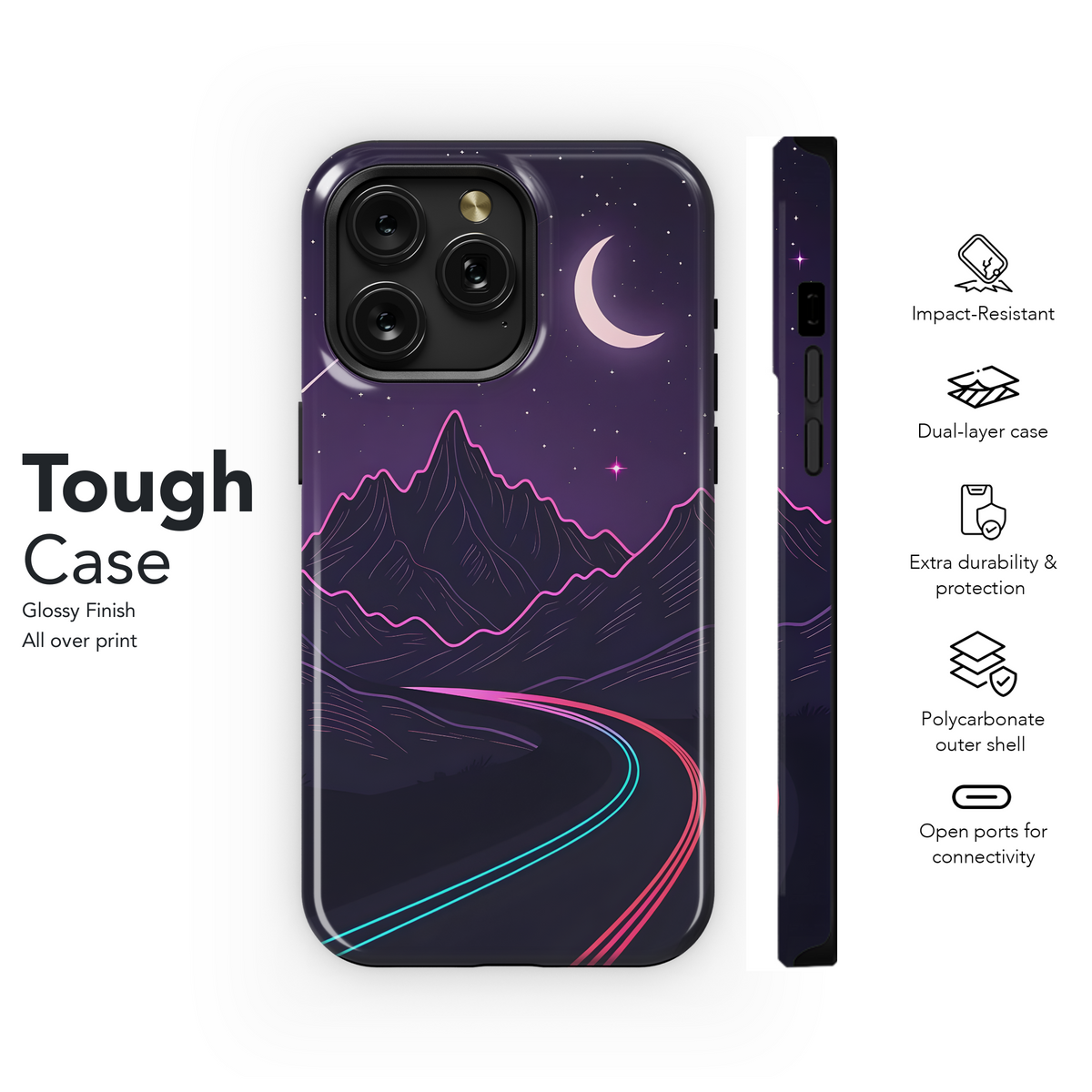 Night Drive Retro Vibes
 Phone Case iPhone Samsung Cover Pixel 4271 - Image 6