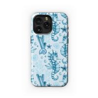 Ocean Blue Little Seahorses Phone Case iPhone Samsung Cover Pixel 5234 - Image 1