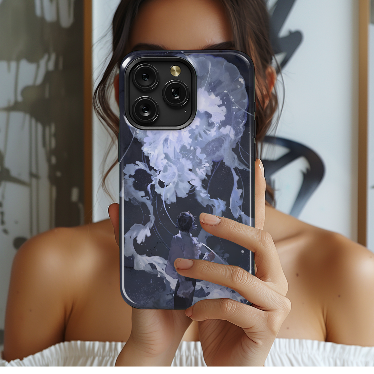 Ocean Dreamscape Jellyfish
 Phone Case iPhone Samsung Cover Pixel 4171 - Image 2