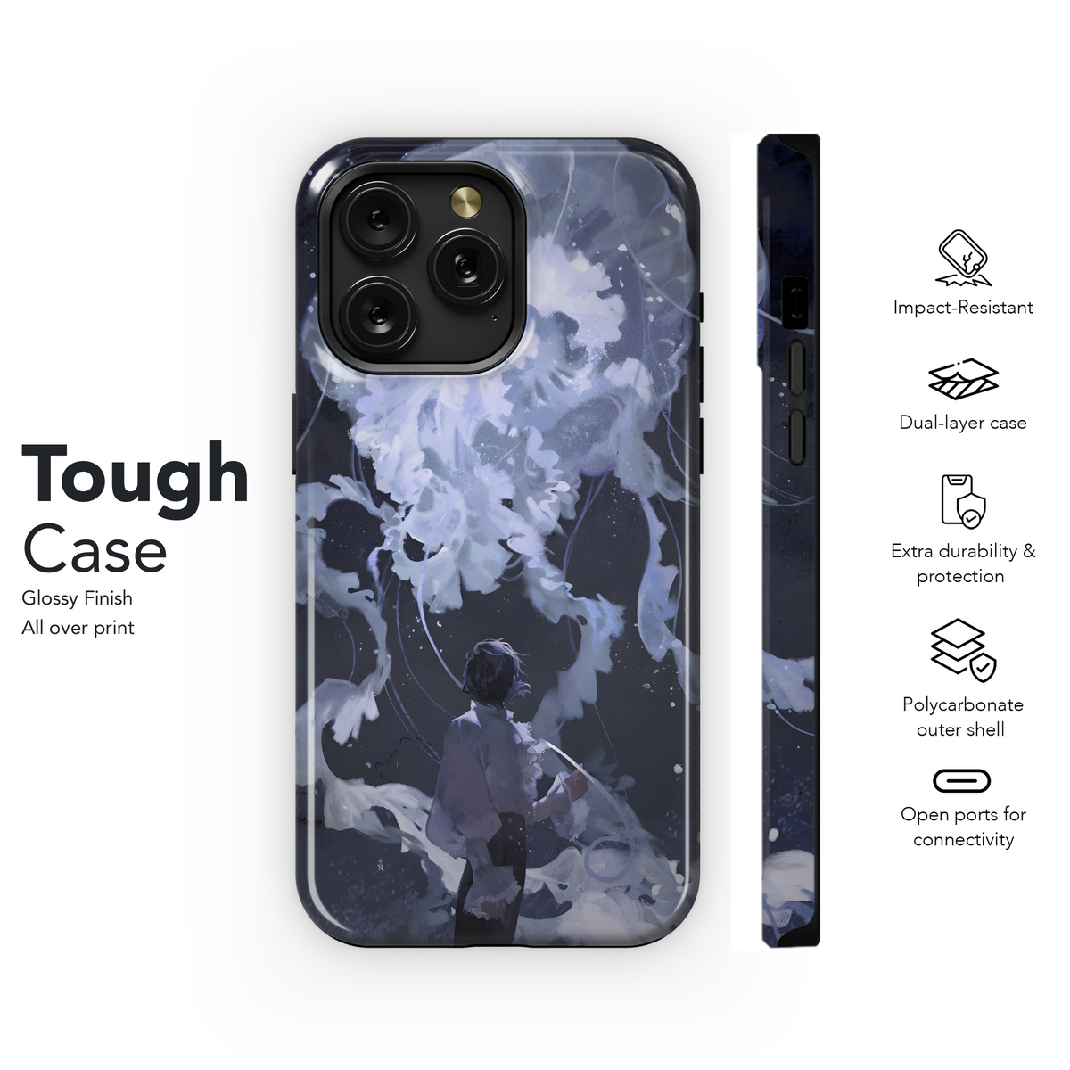 Ocean Dreamscape Jellyfish
 Phone Case iPhone Samsung Cover Pixel 4171 - Image 6