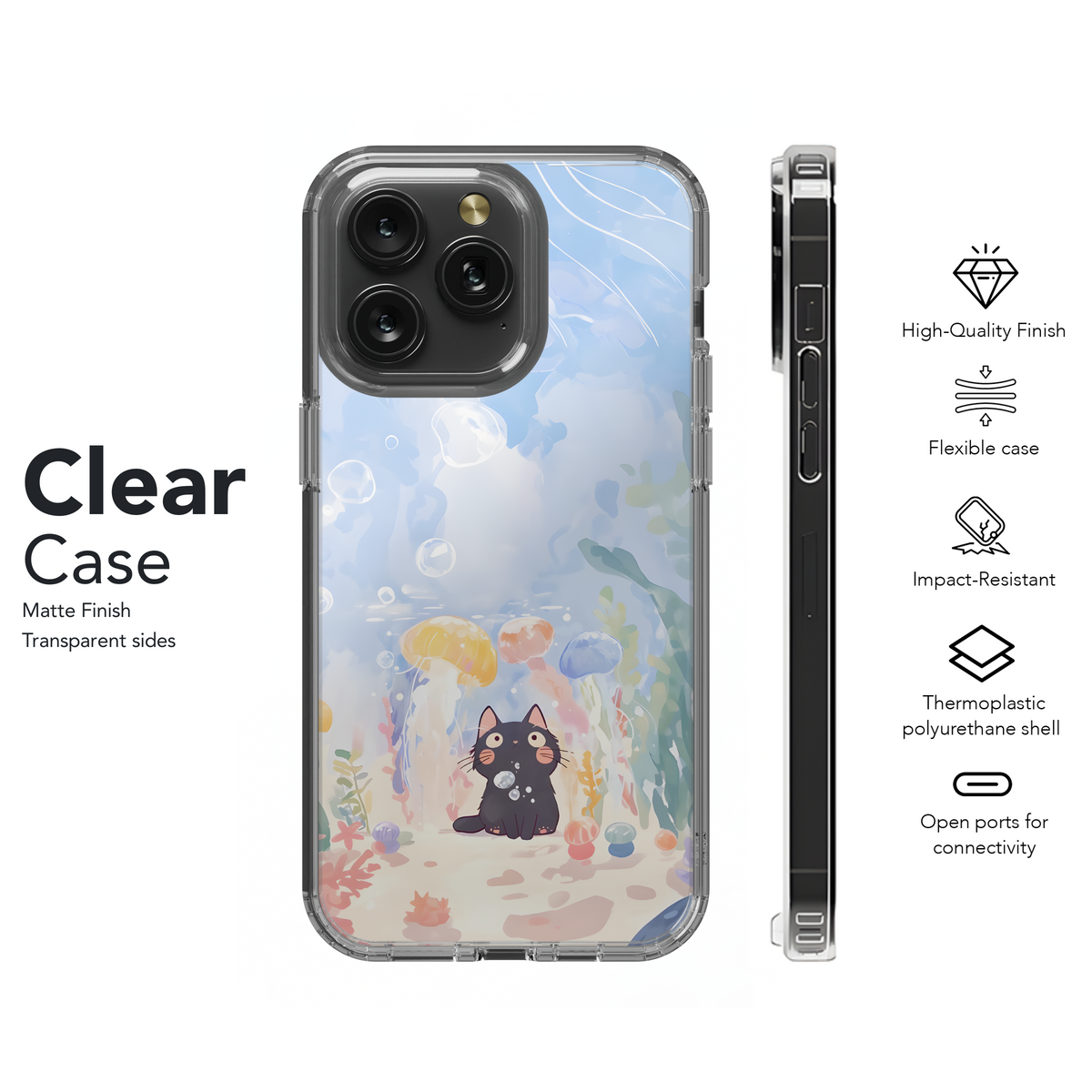 Ocean Kitty Dreams Phone Case iPhone Samsung Cover Pixel 4308 - Image 8