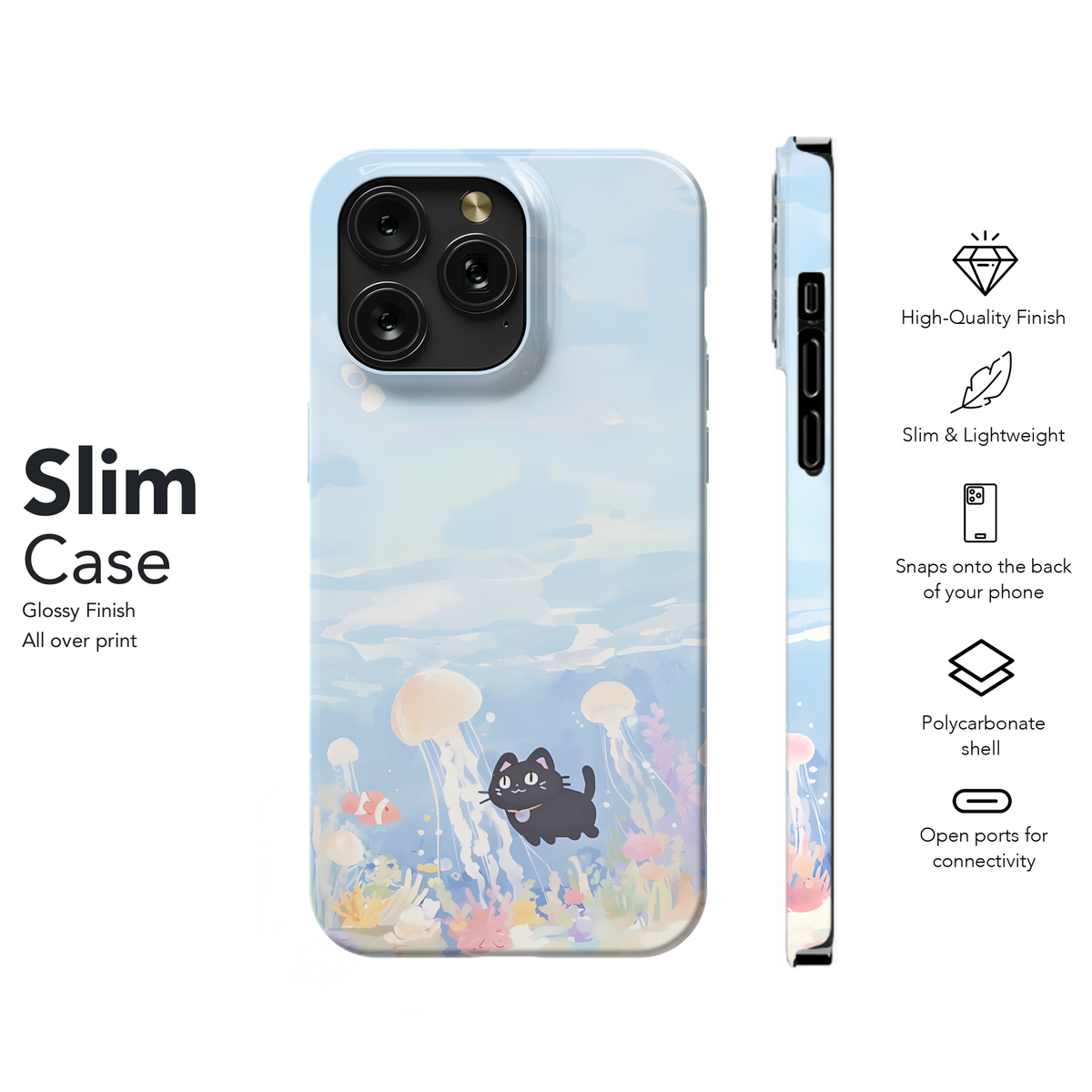 Ocean Kitty Dreamscape
 Phone Case iPhone Samsung Cover Pixel 4244 - Image 7