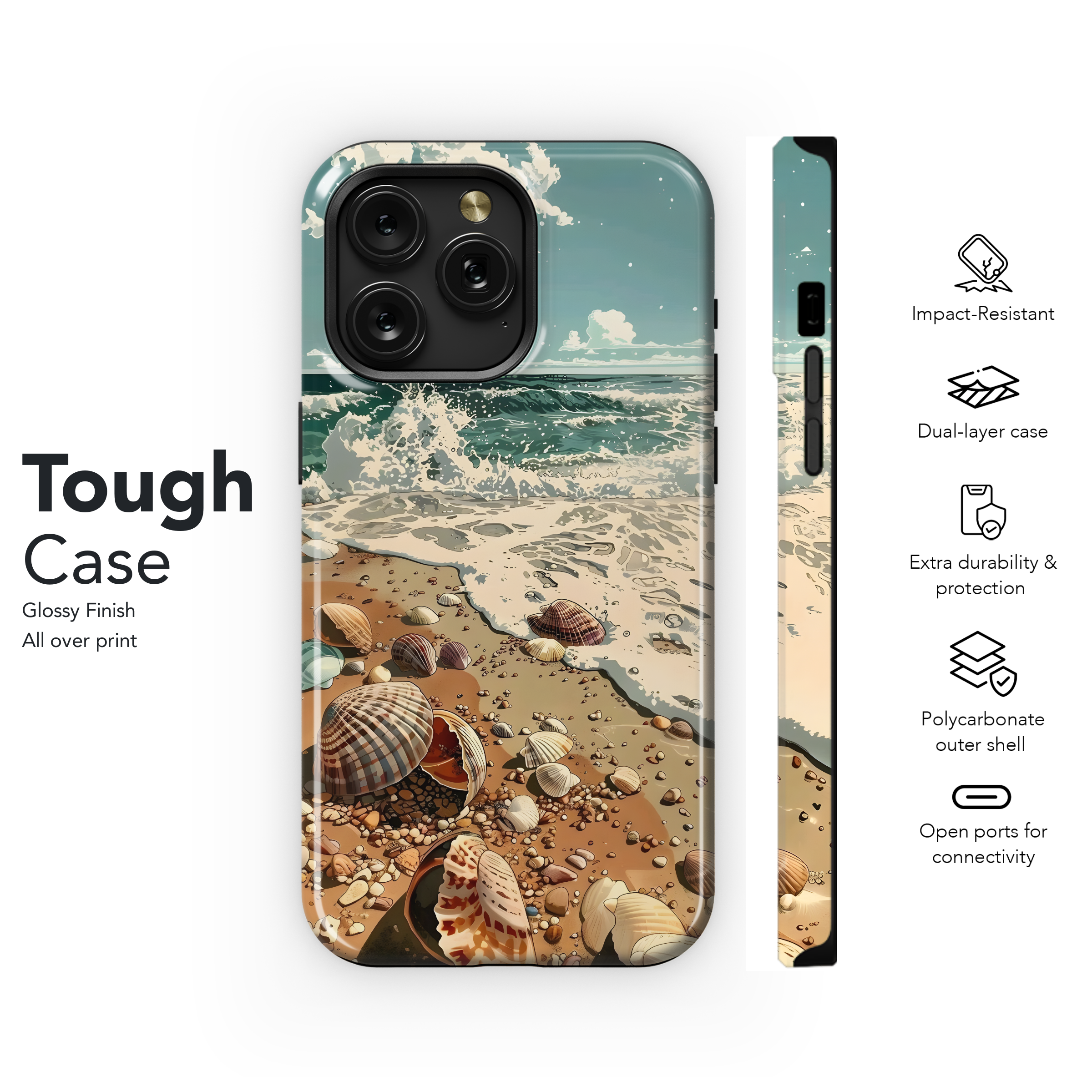 Ocean Shells Paradise
 Phone Case iPhone Samsung Cover Pixel 4408 - Image 6