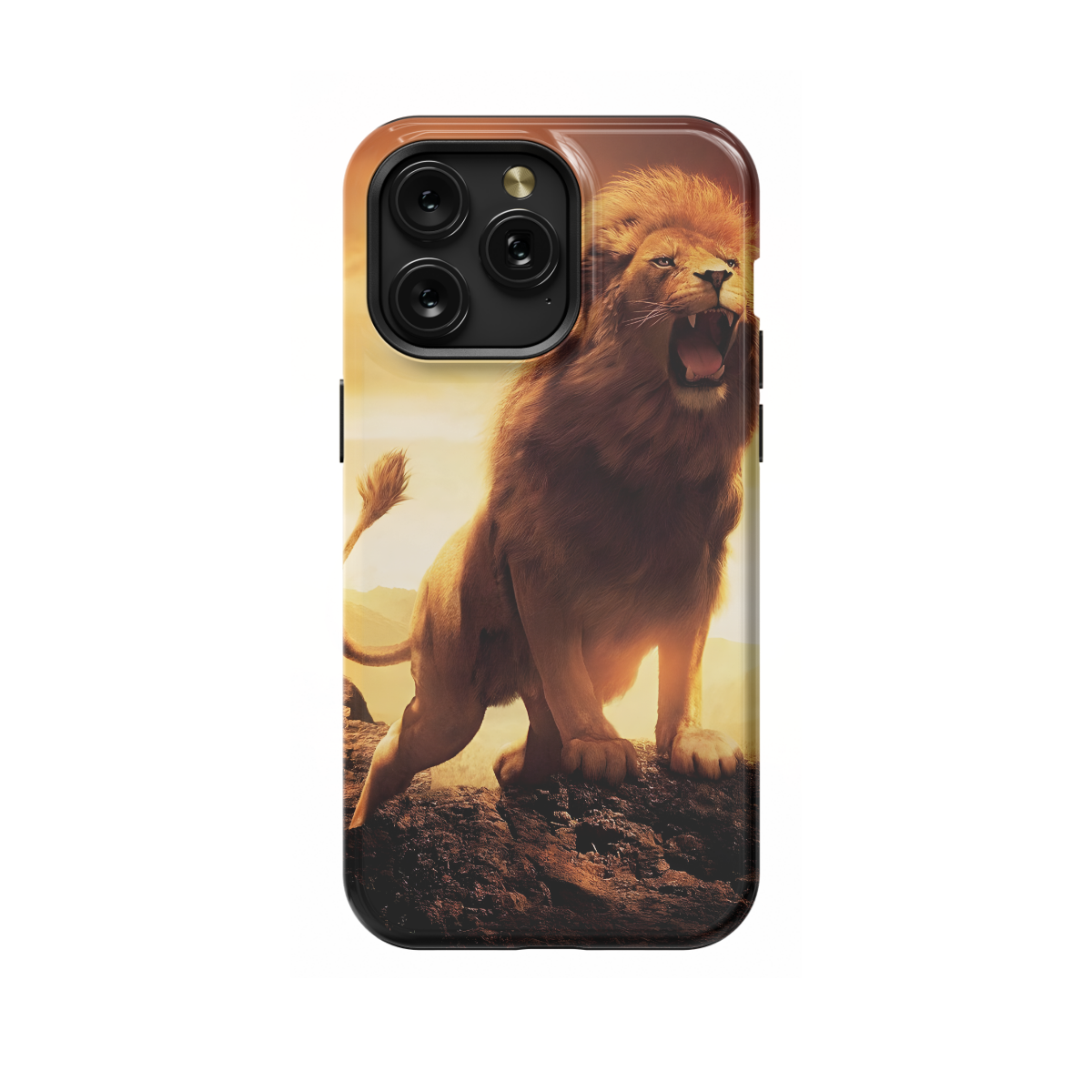 Orange Lion Bark Phone Case iPhone Samsung Pixel & More 284 - Image 1