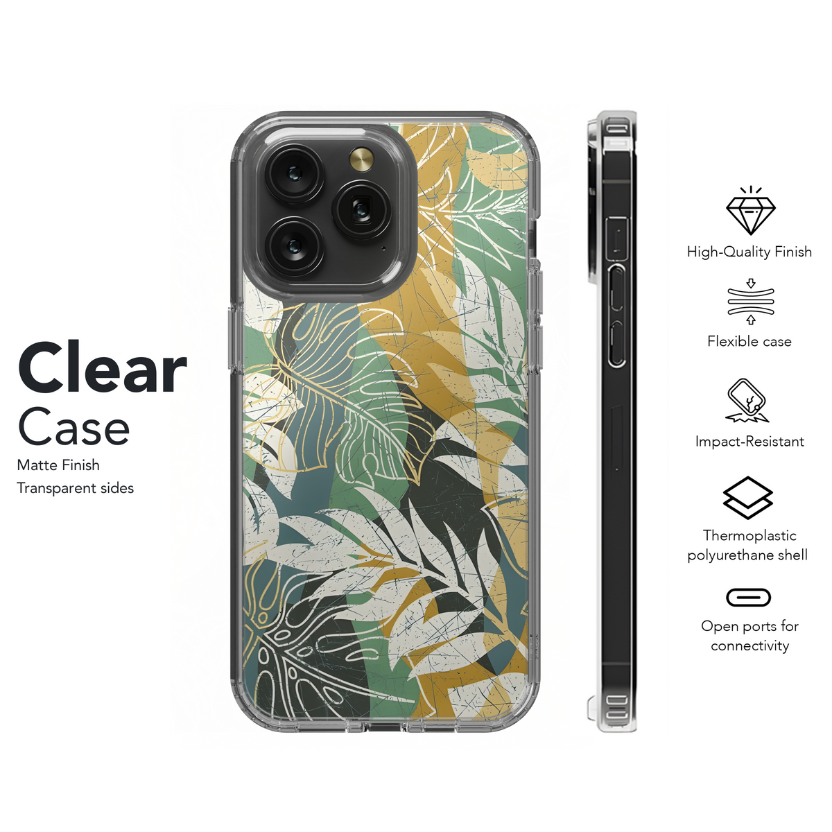 Palm Leaves Phone Case iPhone Samsung Cover Pixel 2691 - Image 8