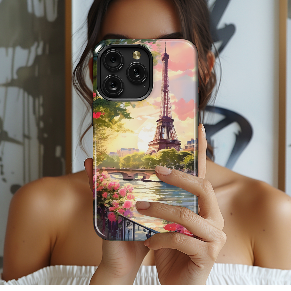 Parisian Sunset Romance
 Phone Case iPhone Samsung Cover Pixel 4112 - Image 2